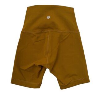 LULULEMON Align High Rise Compression Shorts Gold Spice Sz 0